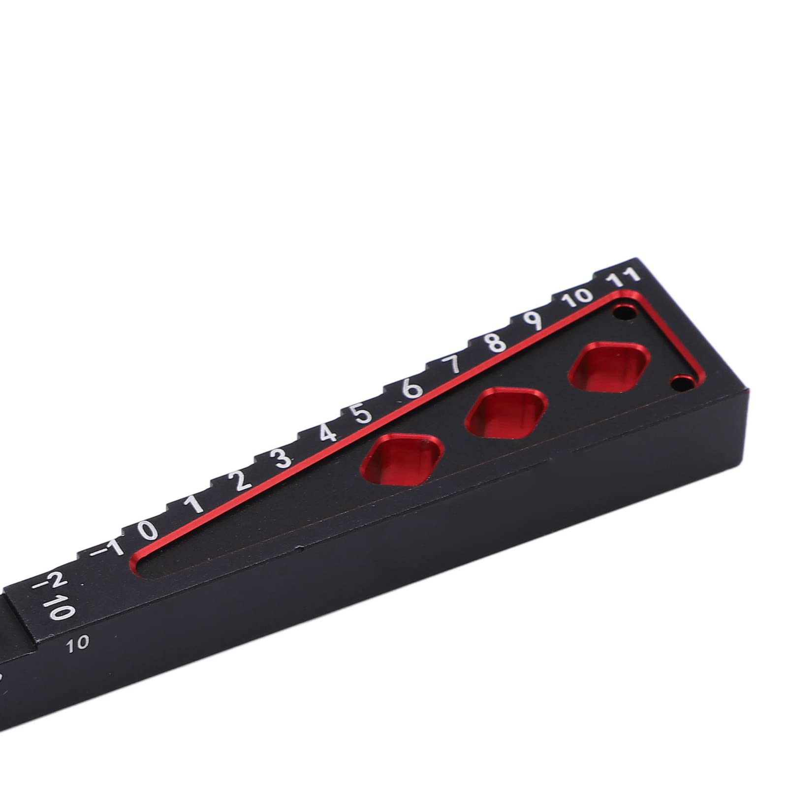Misuratore di Altezza RC, Precisione Alta, Adatto per Auto RC 1/8 1/10, Lega di Alluminio Nero Rosso, for Modellismo, DIY, Personalizzazione