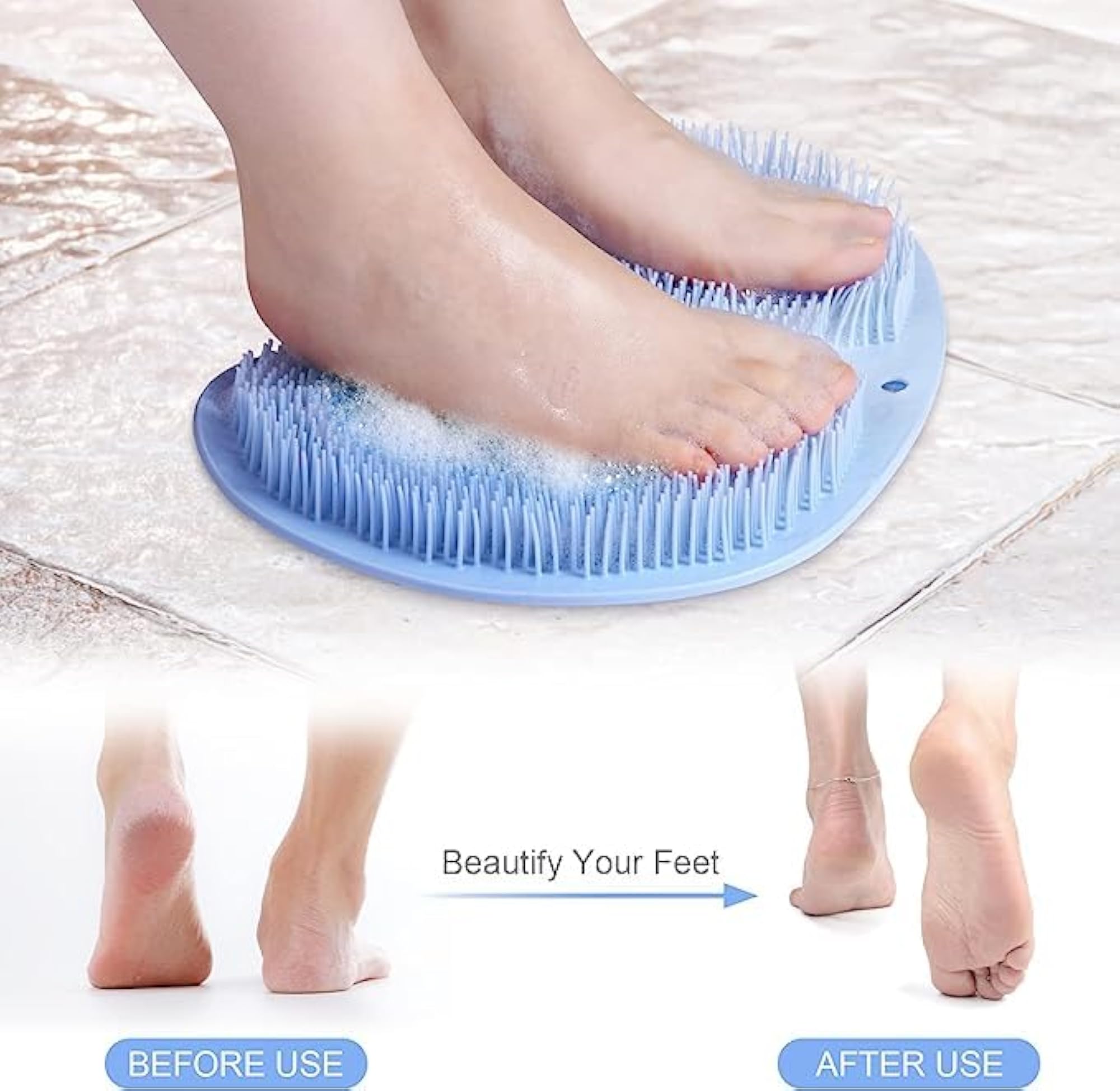 Foot Scrubber for Shower, Non-Slip Massager Mat