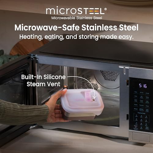Image of Bentgo MicroSteel Heat & Eat Leak-Proof Stainless Steel Container