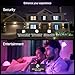 Philips Hue Essential Smart LED A19 Bulb, White and Color Ambiance, E26 Base, 8.8W, 2200K-6500K, 800 Lumens, Dimmable, Works with Alexa, Google, and Apple Home, 4-Pack