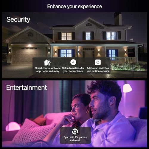 Philips Hue Essential A19 4-Pack Bulbs