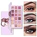FREEORR 18 Colors Nude Eyeshadow Palette, Matte Shimmer Glitter Pressed Natural Velvet Pearly Highly Pigmented Easy to Blend Eye Shadow Makeup Smooth Powder Eye Shadow Kit