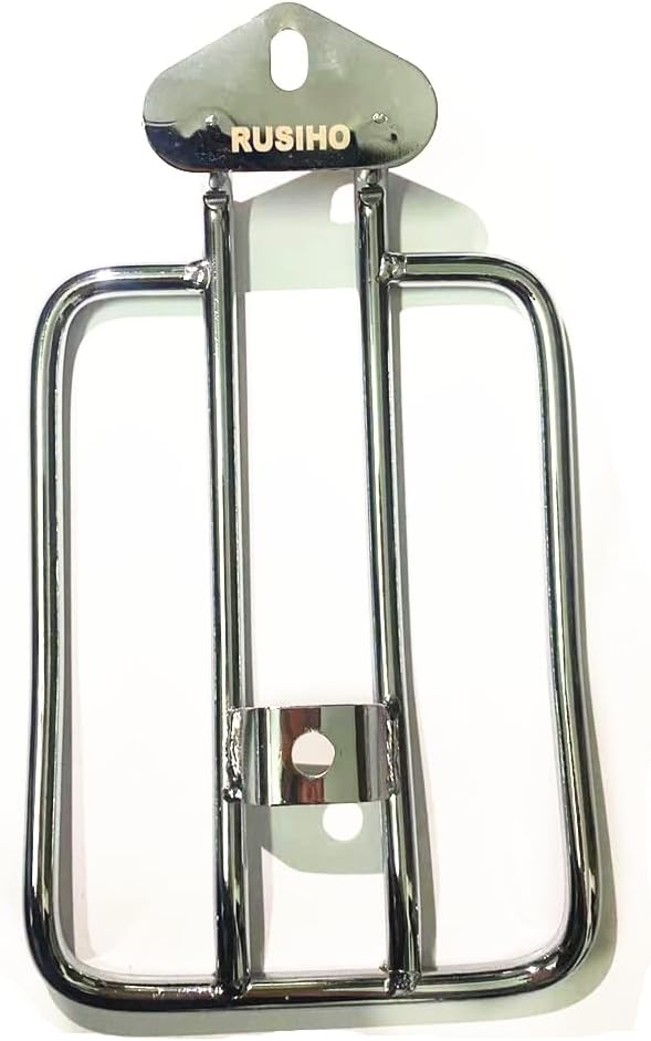 RUSIHO Motorcycle Chrome/Black Solo Luggage Fender Rack for Harley Sportster XL1200 883 1985-2003 86 87 88 89 90 91 92 93 94 95 (Chrome)