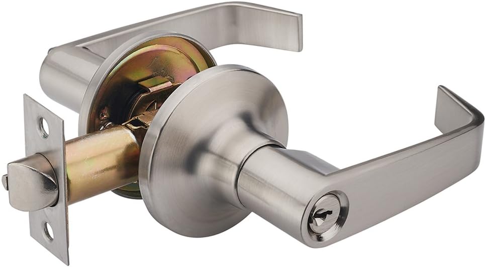 HAIFUAN Lever Door Handle Lock, for Use of Entry, Passage, and Bathroom (with key), Door Levers