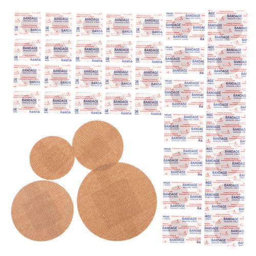 TOBBOMEY 120 Piezas Apósito Redondo Adhesivo Elástico Transpirable Tela Flexible para Protección de Dedos y Articulaciones Cuidado Seguro para Actividades y