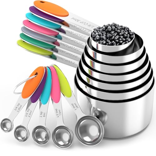 TILUCK Silicone Handle Measuring Set