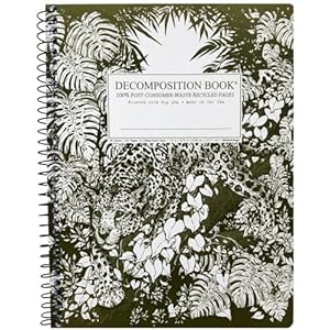 Decomposition Jaguar College Ruled Spiral Notebook – 9.75 x 7.5 Journal with 160 Lined Pages – 100% Recycled Paper – Notebooks for School Supplies, Home & Office – Made in USA