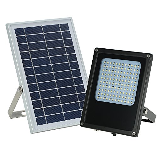 Preisvergleich Produktbild Lilideni Solarbetriebenes Flutlicht 120 LED Solar Lichter IP65 wasserdichte Outdoor-Sicherheitsleuchten für Haus, Garten, Rasen