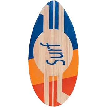 41" Skimboard for Water Sports, Adult Wooden Surfboard