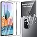 LK 2+2 Pezzi Vetro Temperato per Xiaomi Redmi Note 10 PRO/Note 10 PRO Max, 2 Pezzi Pellicola Protettiva e 2 Pezzi Pellicola Fotocamera, Durezza 9H, Anti Graffio, con Strumenti di Installazione