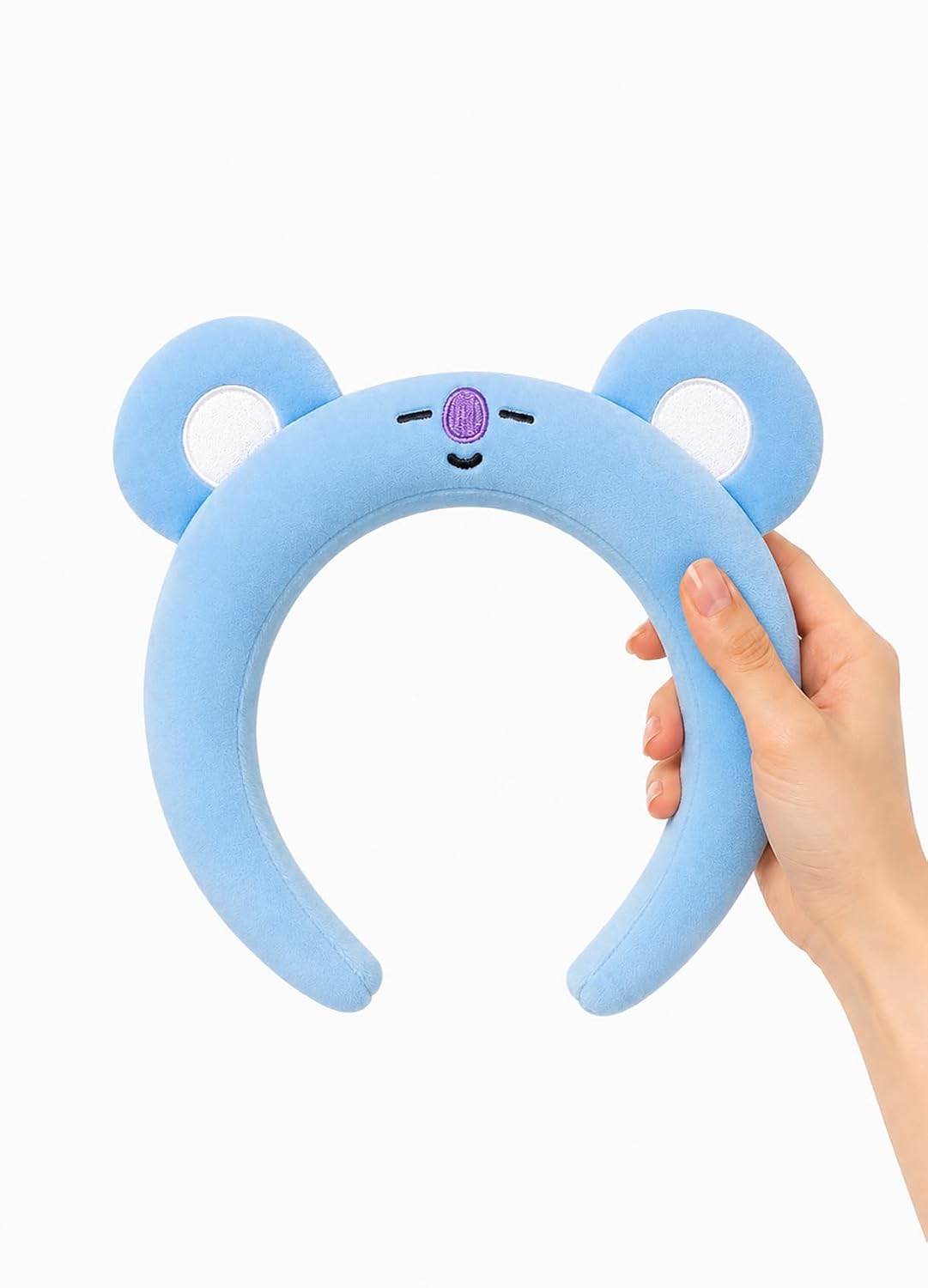 Official BT21 UNIVERSAL Plush Headband - KOYA, Cute Headbands for Women, Teen Girls Stuff, Authentic Kpop Merch, Concert Must Haves, Soft Headband, For Face Wash, Makeup, Skincare, Gift for Girls image 5