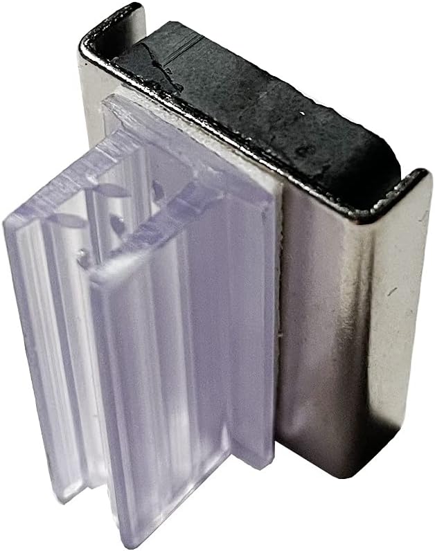 Magnetic Aisle Sign Gripper Holder for Store Signage, 7/8H, 50 Pack