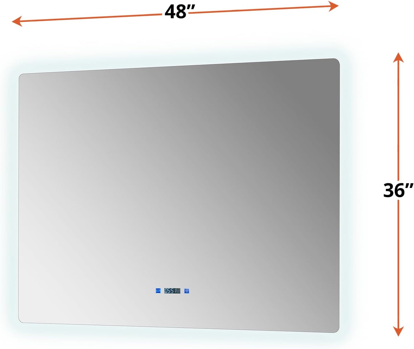 Lugano 48 in. W x 36 in. H LED Bathroom Vanity Mirror
