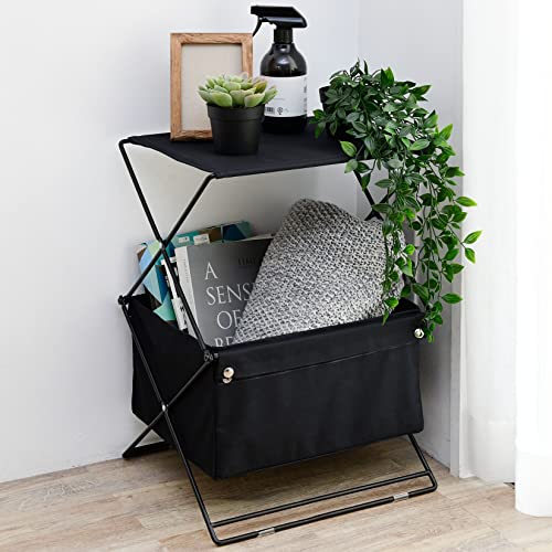 RP(YAMAZEN) bN [{bNX ܂肽 2i 39.5×s34.5×59cm t@ubNn 񂽂g  I ubN KFBR-2(BK) l炵