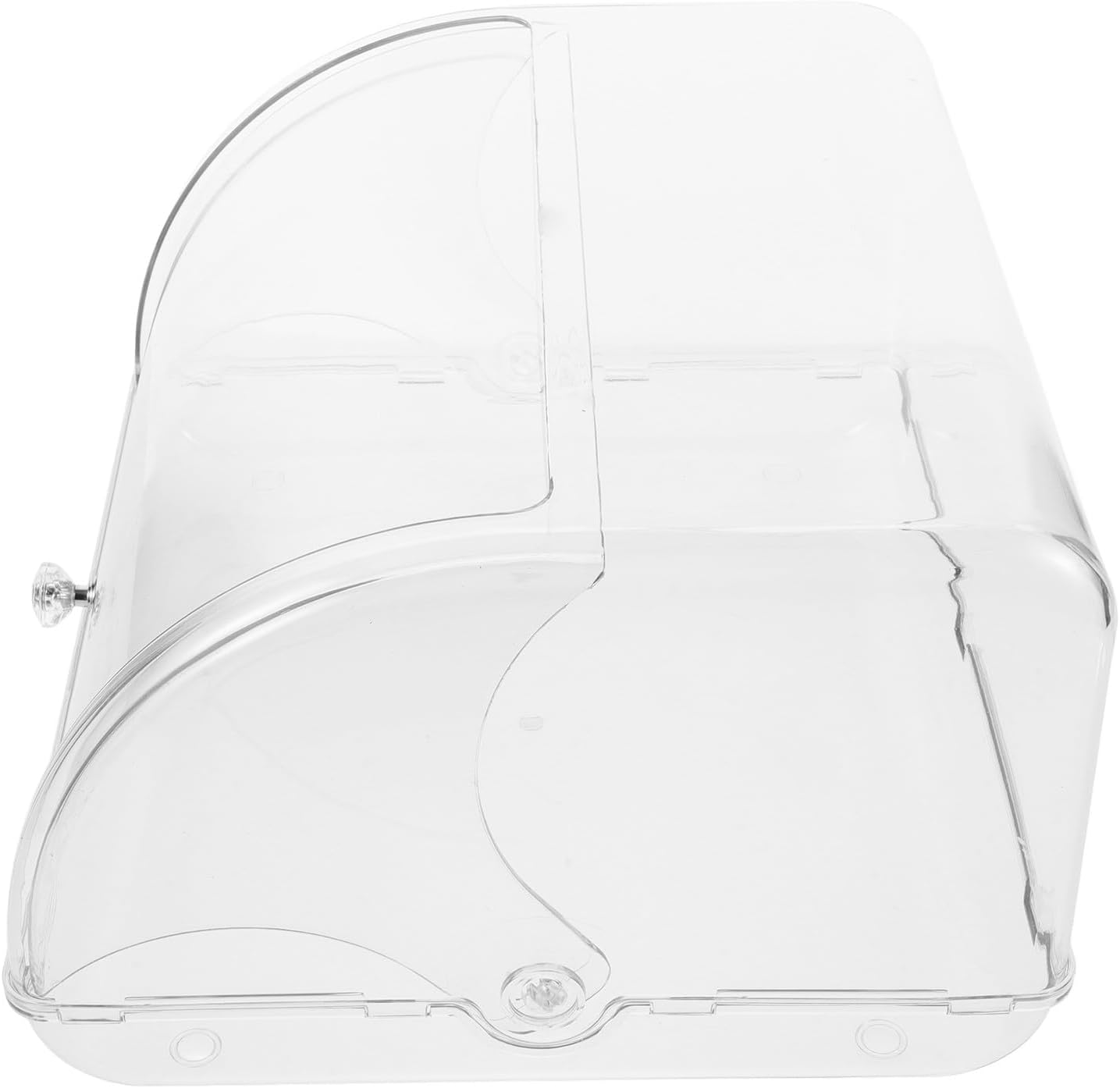 Luxshiny Airtight Bread Box with Roll-Top Lid for Kitchen Countertop Homemade Bread Storage Container and Sandwich Holder for Bakery and Home Use