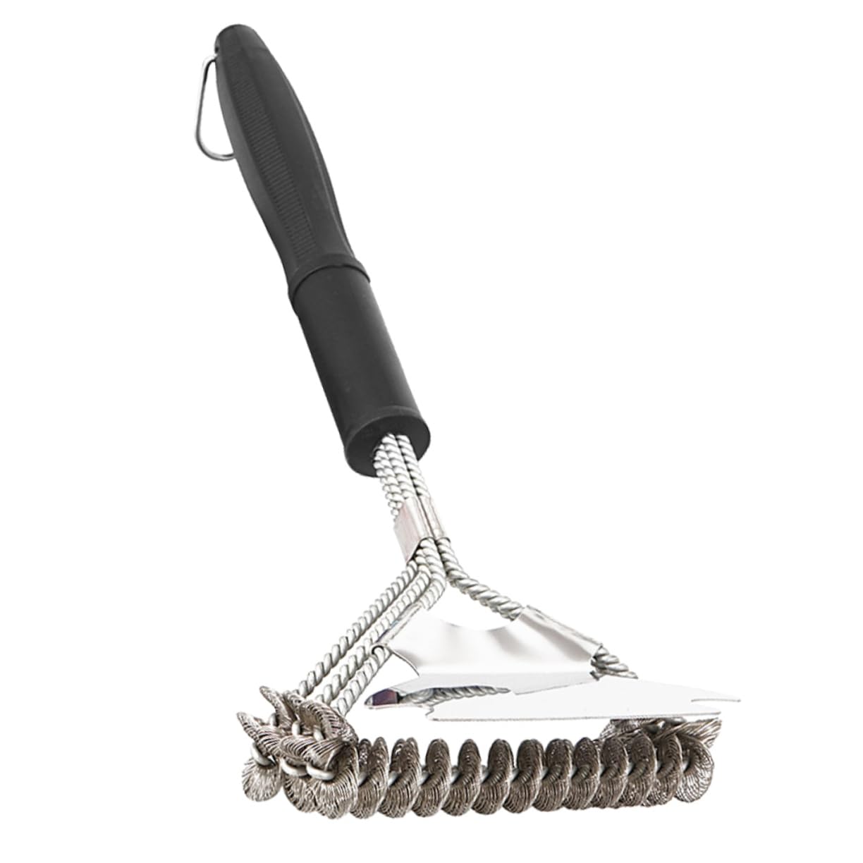 KESYOO 1pc Grill Brush Grill Steam Cleaner Brush Heavy Grill Scrubber for Outdoor Grill Cleaning Kit Accessories Tools Steel Grill Rack Cleaner Bristle Grilling Grill Cleaner 430 Spatula