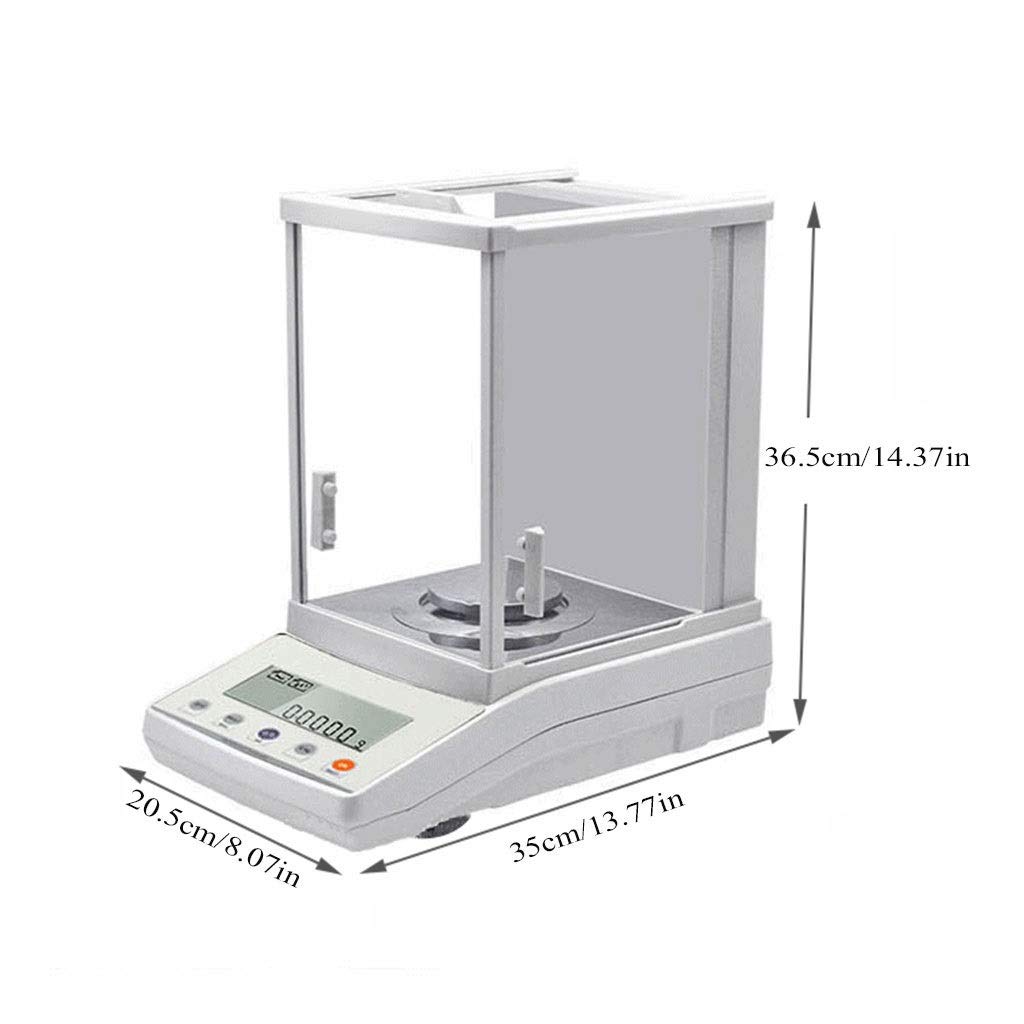 Bilancia Analitica di Precisione da Laboratorio, Elettronica, Scientifica, Centigrammo, Grammo Calibrato per Laboratori di Chimica, Gioielli, 110 G/0,001 G