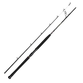 Penn Regiment IV Roller Boat Rod, Saltwater Angler Fishing Sea Fish Cod, Sea Eel, Bass, Pollock, Mackerel, Shark, Strong Leightweight & Versatile, Silver, 2.00m Moderate Fast Ambidextrous Rod