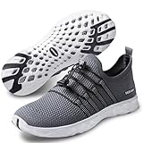 SEEKWAY Mens Womens Water Shoes Quick Dry Barefoot Aqua Shoes Beach Walking Kayaking Boating Water Sports AE052 Gray