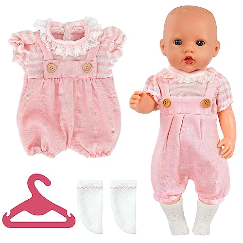 Aolso Puppenkleidungsset, 14–18 Zoll Puppenkleidung = Strampler...