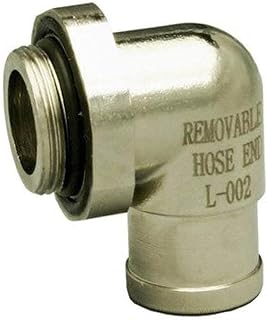 EZ (L-002) Silver Large 90 Degree Hose End