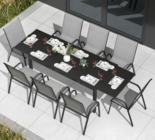 PIZZELLO 9 Pieces Outdoor Dining Set, 106