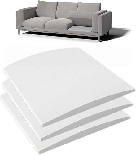 Miniatura 15 de Soporte de cojín de sofá para asiento caído, 20 x 20 pulgadas, tablero de soporte de cojín de espuma curvada de alta densidad, soporte de sofá