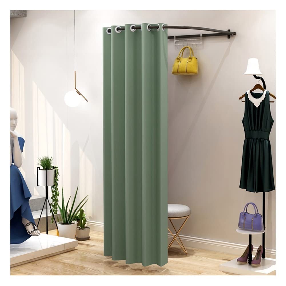 Cabine d'essayage pour magasin de vêtements avec rideau d'ombrage et tringle
