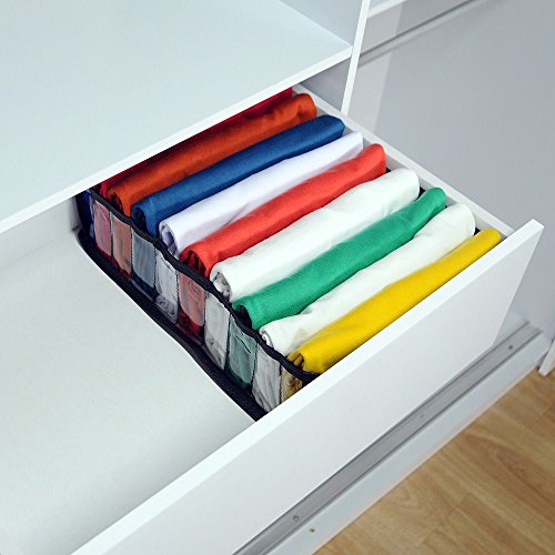 Colmeia Organizadora Para Camisetas - Preta 4 Peças