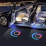 4Pcs for BMW 50TH 1 2 3 4 5 6 7 Series X1 E84 X2 X3 E83 X4 X5 E70 X6 E71 E72 Z4 E85 E86 E89 LED Car Logo Projector Welcome Light Ghost Shadow Door Lights Accessories Emblem Lamp