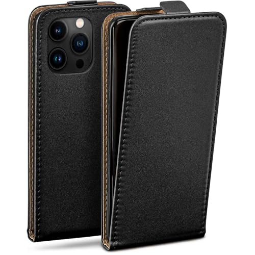 Étui de protection Apple iPhone 15 Pro cuir synthétique noir moex 360