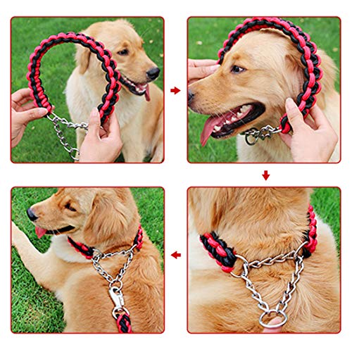 Laiken Adjustable Durable Dog Collars Braided Rope Pet Collars For Cats, Small Medium And Large Dogs #TOP3
