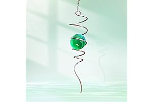 Gazing Ball Spiral Tail 3D Wind Spinner Stabilizer