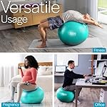Core Balance Gym Ball Exercise Fitness Yoga Pregnancy Anti Burst 55cm 65cm 75cm 85cm Pump - Image 3