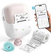 NIIMBOT B2 Label Maker Machine with Tape, Portable Bluetooth 2Inch Label Printer with Multiple Te...