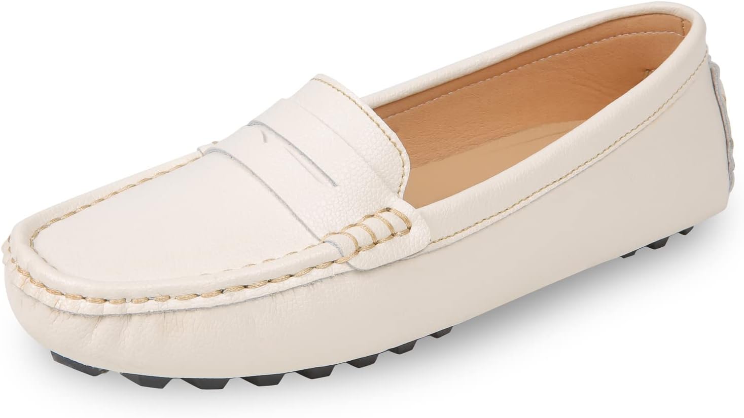 Heydonic Women's Loafers Moccasins Soft Casual Walking Driving Ladies Office Penny Flats Boat Shoes Women Slip On Comfortable Leather - Image 2