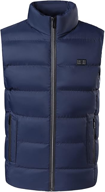 VPQILH 9 Heating Zones Heated Jacket Clearance Electric Smart Dual-Control Heated Vest Clothes Windproof Heating Padded Coat 3 Heating Level Adjustable Size For Sports & Outdoor