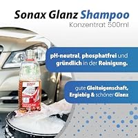 Autowäsche Set - SONAX: Autoshampoo Glanz Shampoo Konzentrat - Magic Bucket SONAX Felgenbeast Wascheimer mit Deckel & Schmutzfalle, Waschhandschuh mit Insekten Mesh - Autoreinigungsset Aussen – Ansicht 4
