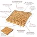 Bamboo Cutting Board Set of 2 – Durable Kitchen Chopping Boards with Juice Grooves – 15x10 & 12x8 Inch Wooden Boards for Meat, Veggies, Cheese, Bread