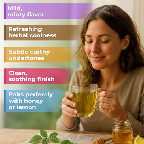 Image of 24 Bags Dried Cut Sidebells Wintergreen Herb Tea (Orthilia Secunda) - 24 Count 1.5g Tea Bags One-Sided Wintergreen Orthilia (Peralito)