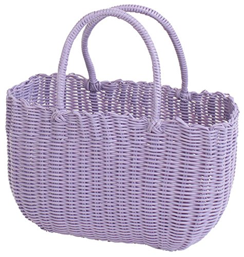 村田屋 ビニール製 カゴバッグ P.Pパープルバッグ 9669