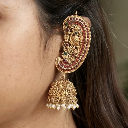 Image of Shining Diva Fashion Stylish Fancy Traditional Peacock Jhumka Jhumki Earrings for Women and Girls