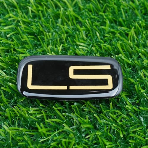 Image of Side Pillar Roof Cab Emblem Badge Nameplates Sticker Replacement for 99-07 15036135 inchLS 2Pc (Black Gold)