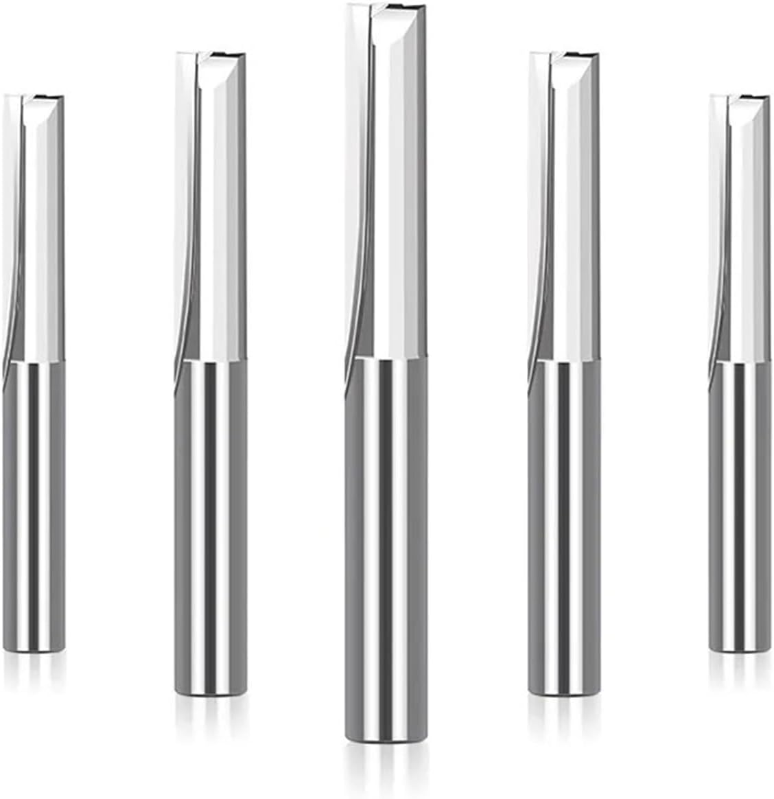 1pcs 1/4 Shank Carbide End Mil 2 Flute Striaght End Mill CNC Milling Cutter for Woodworking Milling Wood Router Bit (Size : 6.35x1.58x8x50L)