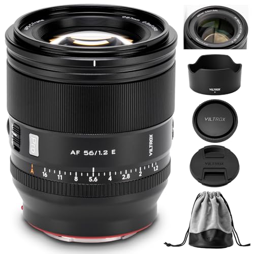 Image of VILTROX 56mm F1.2 Pro E-Mount APS-C Lens for Sony, AF 56mm f /1.2 E Lens Autofocus Large Aperture Prime Lens for Sony E-Mount ZV-E10 ZV-E10II FX30 A6700 A6600 A6500 A6400 A6300 A6100 A7IV A7RⅣ