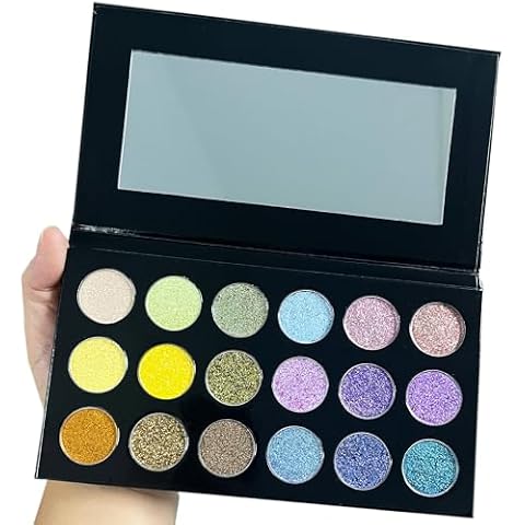 SZDYM 18 color eyeshadow palette,vegan eye shadow with special colors eyeshadow cosmetic Matte duochrome eyeshadow (make up-3（black palette）) Cover