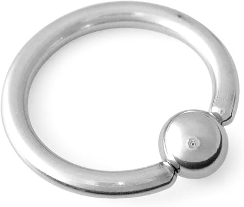 Anillo de cuentas cautivas de acero quirúrgico 316L CBR 0.42 oz