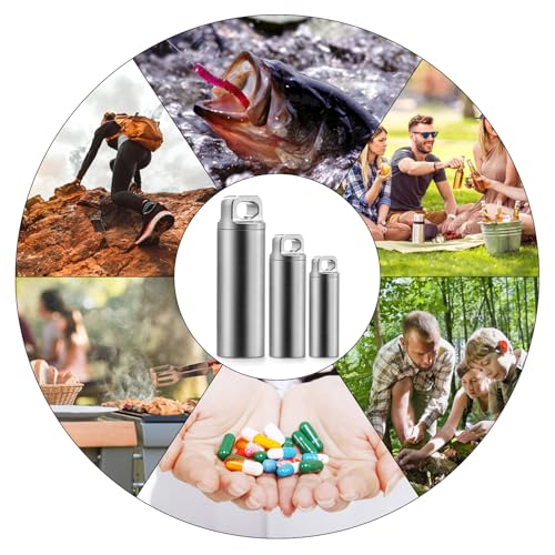 TISUR ピルケース チタン 薬ケース キーホルダー ニトロケース 小型 携帯用 サプリメントケース 防水 密閉 薬収納 薬入れ の商品画像 5