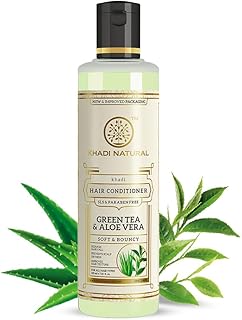 Khadi Natural Green Tea & Aloe Vera Hair Conditioner | Controls Hair Fall and Strengthens Hair | SLS, Paraben Free | Suita Price In India