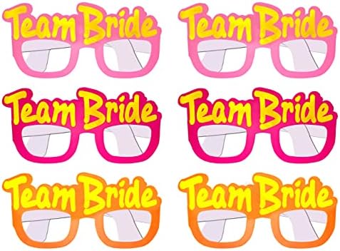 Propsicle Team Bride Goggles Pack of 6 Bachelorette Party Photo Booth Props